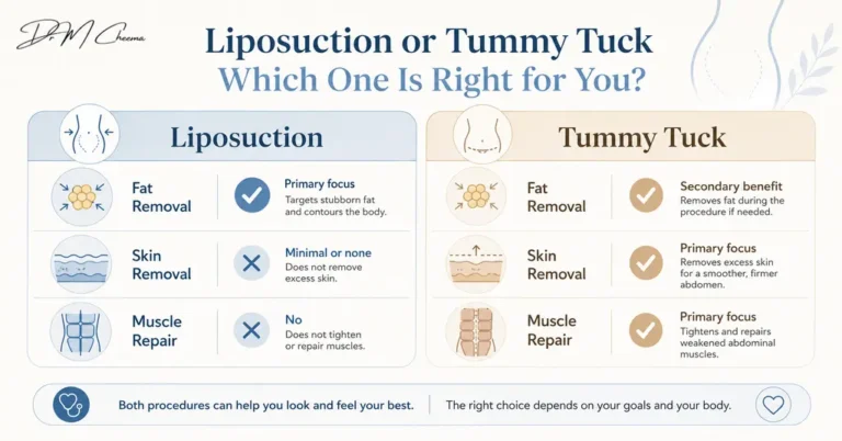 Liposuction or Tummy Tuck Which One Is Right for You